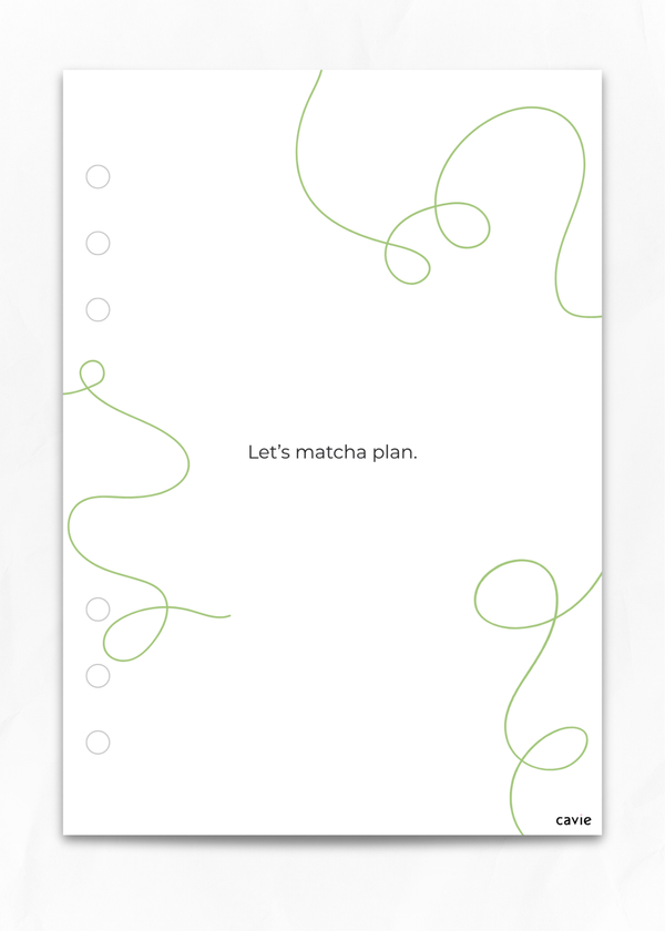Let's Matcha Plan Dashboard
