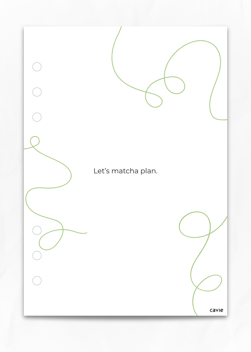 Let's Matcha Plan Dashboard