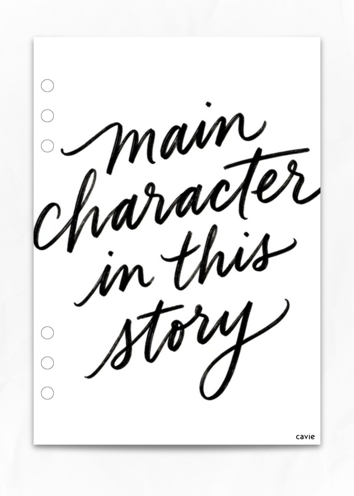Main Character Dashboard