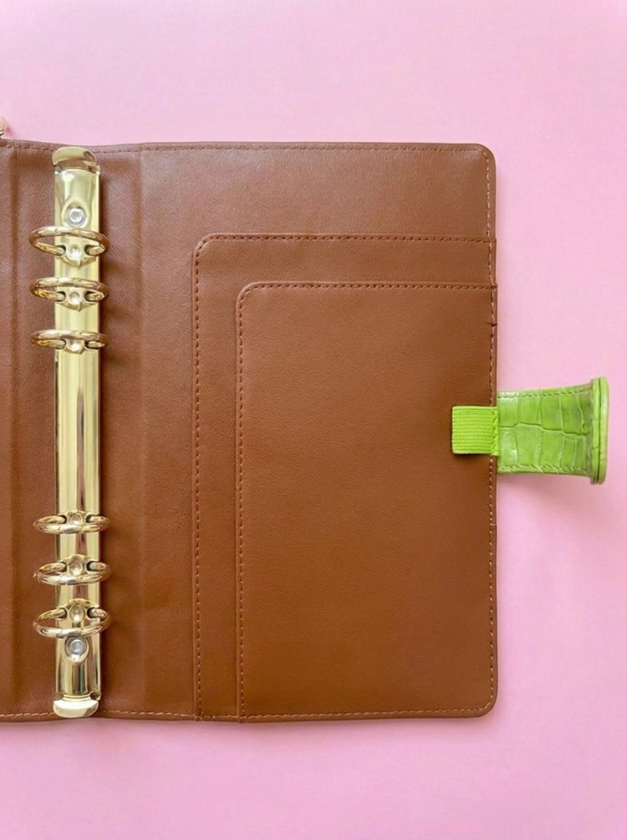 Matcha Green Croc A5 Planner