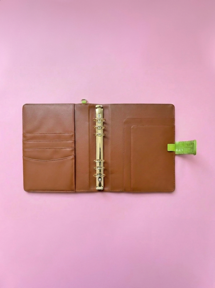 Matcha Green Croc A5 Planner